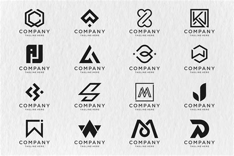 monogram logo design.